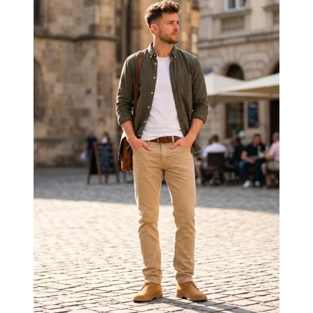 Levis 511 Slim Fit Khaki Tan Jeans Mens 32x36 Actual 32x34 Chino Pants Tapered